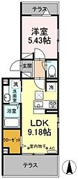 令和ハウス 1LDKの間取図画像