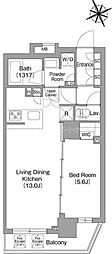 コンフォリア中葛西 1LDKの間取図画像
