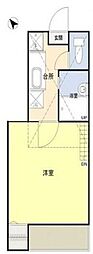 マイルーム瑞江 1Kの間取図画像