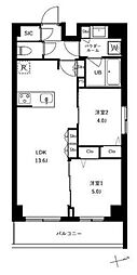 アーバンパーク船堀II 2LDKの間取図画像