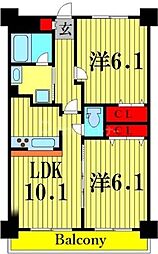 プラン・デスポワール 2LDKの間取図画像