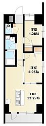 ミリアビタNo.42 2LDKの間取図画像