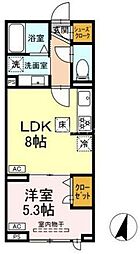 グラナーデ西瑞江 1LDKの間取図画像