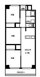 グリーンパーク北葛西 2LDKの間取図画像