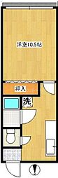 松江ロイヤルハイツ 1Kの間取図画像
