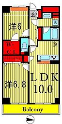 ベイシティ葛西2 1SLDKの間取図画像