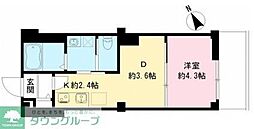つむぎの杜　西荻みなみ 3階1DKの間取り