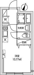 ＧＲＡＮＤＲＥＳＩＤＥＮＣＥ　ＡＳＡＧＡＹＡ 4階ワンルームの間取り