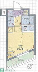 パレ・ホームズ高井戸 2階ワンルームの間取り