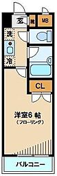 メインステージ東高円寺 1Kの間取図画像