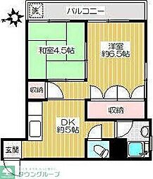 フォトリス荻窪 2DKの間取図画像