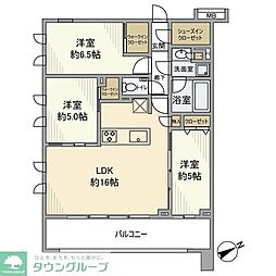 ファインスクェア武蔵野リアン 3LDKの間取図画像