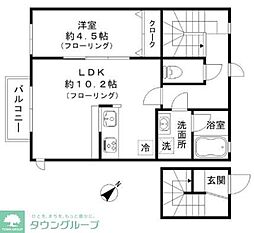 サンハイム井の頭 1LDKの間取図画像