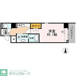 GrandiinoWaseda 1Kの間取図画像