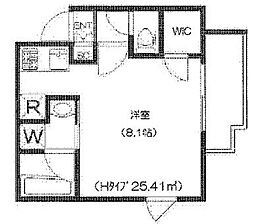 アジールコート東高円寺 1Kの間取図画像