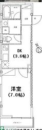 KYOEPLAZAKICHIJOJI 1Kの間取図画像