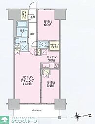 トラープランド翠命館 2LDKの間取図画像