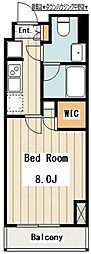 レジディア杉並方南町 1Kの間取図画像