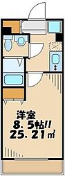 プランドル明大前 1Kの間取図画像