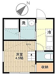 シティハイツ宮前 1Kの間取図画像