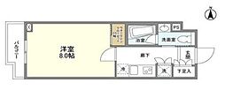 コンフォリア桜上水 1Kの間取図画像