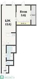 ImagawaMidGardenSuite 1LDKの間取図画像