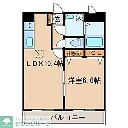 ヴィラ・フロレスタ 1LDKの間取図画像