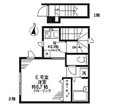ヒルズM 1Kの間取図画像