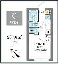 ＬＥＧＡＬＡＮＤ荻窪ＡＮＮＥＸ 1階1Kの間取り