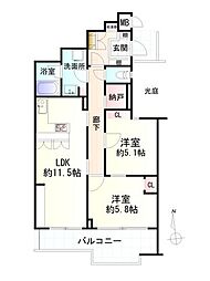 間取図画像 2SLDK