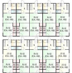 佐藤アパート 2Kの間取図画像