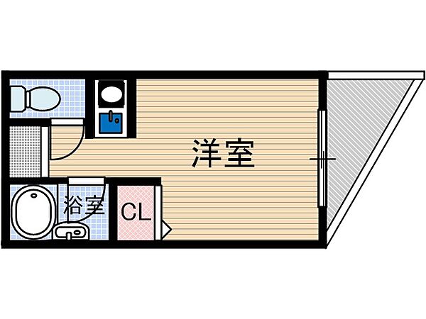 RAPPORT37 ｜大阪府茨木市末広町(賃貸マンション1R・5階・15.00㎡)の写真 その2