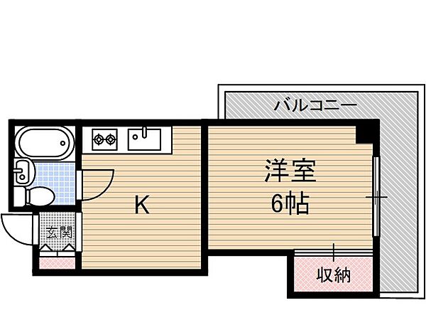 ラインハイム 133号室｜大阪府茨木市上泉町(賃貸マンション1K・1階・22.44㎡)の写真 その2