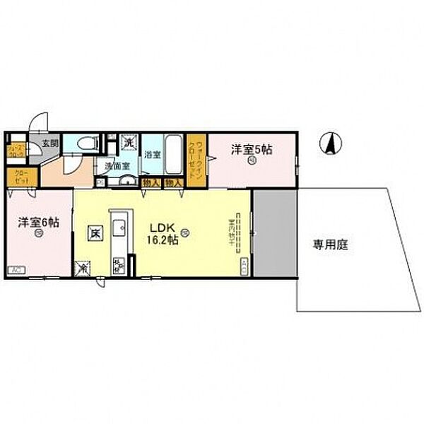 D-residence茨木水尾 102号室｜大阪府茨木市水尾１丁目(賃貸アパート2LDK・1階・63.96㎡)の写真 その2