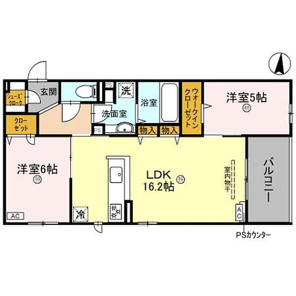 D-residence茨木水尾 302号室｜大阪府茨木市水尾１丁目(賃貸アパート2LDK・3階・63.96㎡)の写真 その2