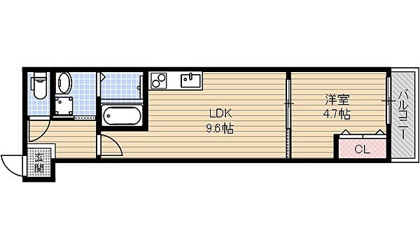 フジパレス茨木東宮町 103号室｜大阪府茨木市東宮町(賃貸アパート1LDK・1階・35.42㎡)の写真 その2