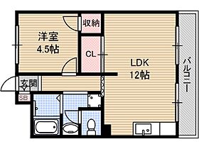 ミタカハイツ 410号室 ｜ 大阪府摂津市千里丘東２丁目（賃貸マンション1LDK・4階・40.54㎡） その2