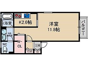 レシェンテ茨木 G棟 205号室 ｜ 大阪府茨木市郡山２丁目（賃貸アパート1K・2階・36.43㎡） その2