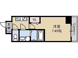 ARCA正雀 5階1Kの間取り