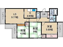 ツイン88N 3LDKの間取図画像
