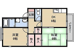 サニーハイツ 2階/202号室