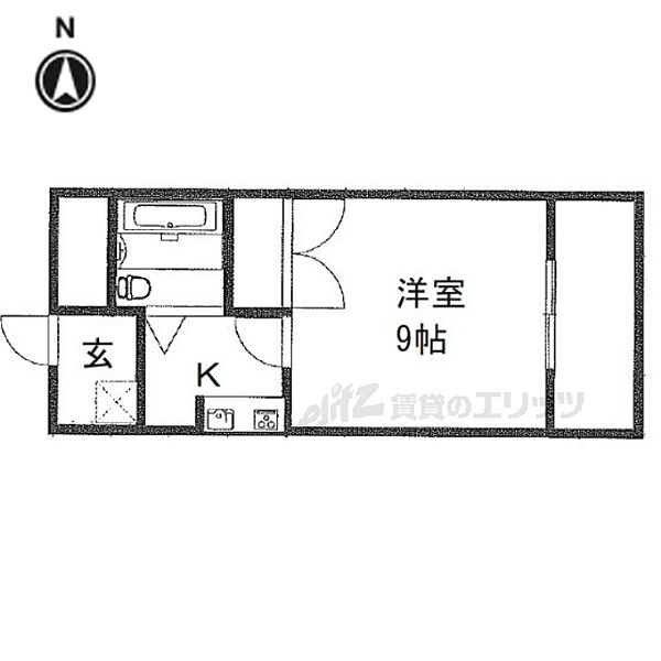 エスポワール20 203｜京都府亀岡市追分町薮ノ下(賃貸マンション1K・2階・23.71㎡)の写真 その2