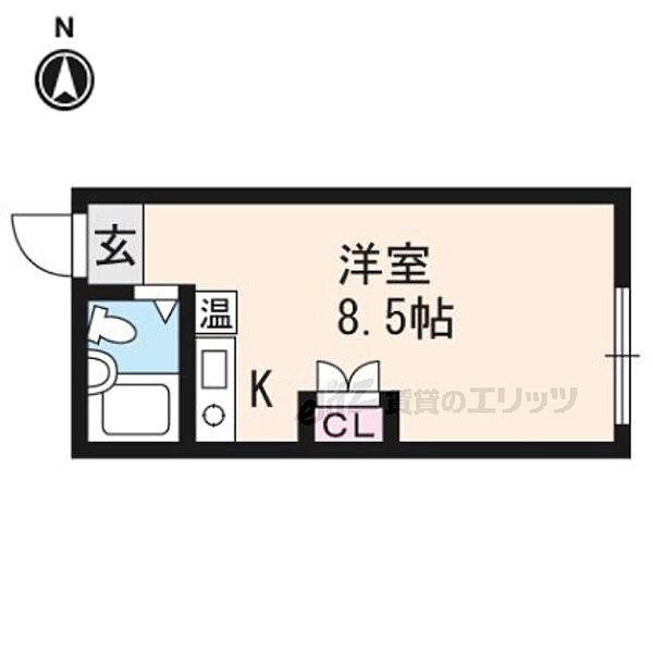 京都府京都市右京区太秦中筋町(賃貸マンション1K・4階・12.15㎡)の写真 その2