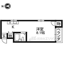 京都府京都市右京区嵯峨北堀町（賃貸マンション1R・2階・20.41㎡） その2