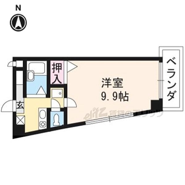 エル・カーサー 408｜京都府京都市右京区太秦上ノ段町(賃貸マンション1K・4階・27.14㎡)の写真 その2