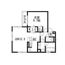 Ｄ－ｒｏｏｍ桂西口 102 ｜ 京都府京都市西京区桂艮町（賃貸アパート1LDK・1階・44.60㎡） その1