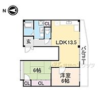 京都府京都市右京区常盤草木町（賃貸アパート2LDK・2階・59.30㎡） その1