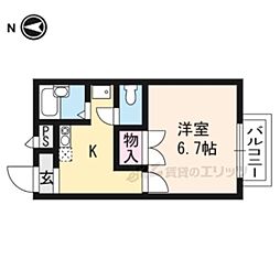 間取図画像 1K