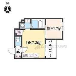 間取図画像 1DK