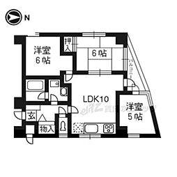 フォルム長岡天神 3LDKの間取図画像